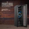 imageIvation 28 Bottle Dual Zone Compressor Wine Cooler Refrigerator wLock  Large Freestanding Wine Cellar For Red White Champagne Wine  41f64f Digital Temperature Control Fridge Glass Door Black16 Bottle