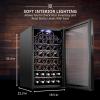 imageIvation 34 Bottle Compressor Wine Cooler Refrigerator with WiFi Smart App Control Cooling System  Large Freestanding Wine Cellar Fridge For Red White Champagne or Sparkling Black Glass Door ampamp Lock51 Bottle
