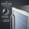 imageIvation 43 Bottle Dual Zone Wine Cooler Refrigerator wLock  Large Freestanding Wine Cellar For Red White Champagne ampamp Sparkling Wine  41f64f Digital Temperature Control Fridge Glass Door BlackStainless Steel
