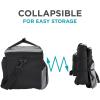 imageIvation Portable Electric Cooler Bag  15L Soft Sided Thermoelectric Travel Cooler with Shoulder Strap Storage Pocket ampamp DC 12V Plug in for Car Truck ampamp RV Camping
