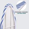 imageIvation WallMounted Ironing Board  Foldable 362 x 122 Ironing Station for Home Apartment ampamp Small Spaces  Sturdy Folding Board EasyRelease Lever Removable Cotton Cover ampamp Mounting Hardware