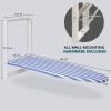 imageIvation WallMounted Ironing Board  Foldable 362 x 122 Ironing Station for Home Apartment ampamp Small Spaces  Sturdy Folding Board EasyRelease Lever Removable Cotton Cover ampamp Mounting Hardware