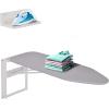 imageIvation WallMounted Ironing Board With Storage Shelf Foldable 362 x 122 Fold Down Ironing Station for Home Apartment ampamp EasyRelease Lever Removable Cotton Cover ampamp Dorms Hardware Included