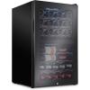 imageIvation 43 Bottle Dual Zone Wine Cooler Refrigerator wLock  Large Freestanding Wine Cellar For Red White Champagne ampamp Sparkling Wine  41f64f Digital Temperature Control Fridge Glass Door BlackBlack