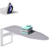 imageIvation WallMounted Ironing Board With Storage Shelf Foldable 362 x 122 Fold Down Ironing Station for Home Apartment ampamp EasyRelease Lever Removable Cotton Cover ampamp Dorms Hardware Included