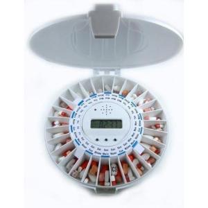 imageIvation Automatic Solid Top Pill Dispenser and Reminder with Alarm and Light 14 Pound